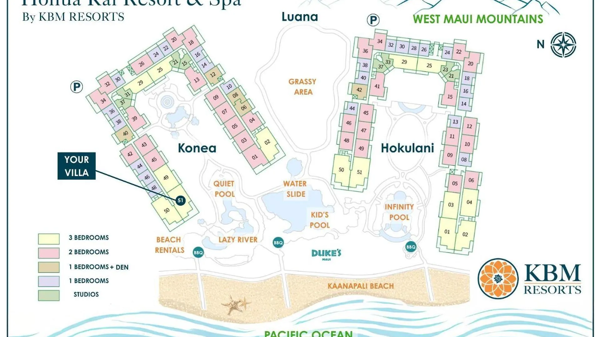 Kbm Resorts Free Car Honua Kai Konea Hkk-451 Oceanfront W Wraparound Lanai Kaanapali
